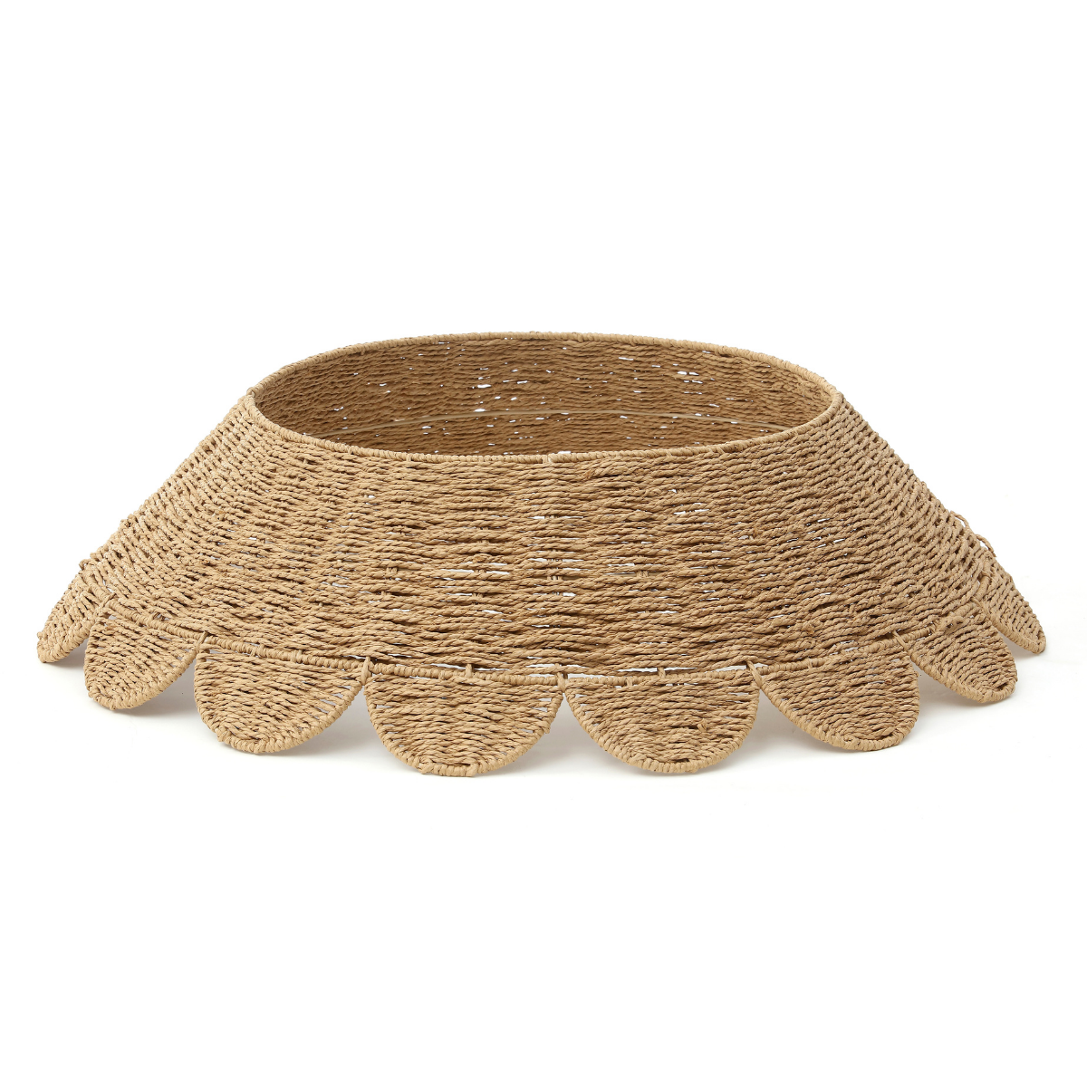 Sia Sapins et couronnes cache-pied 84 cm jupe beige