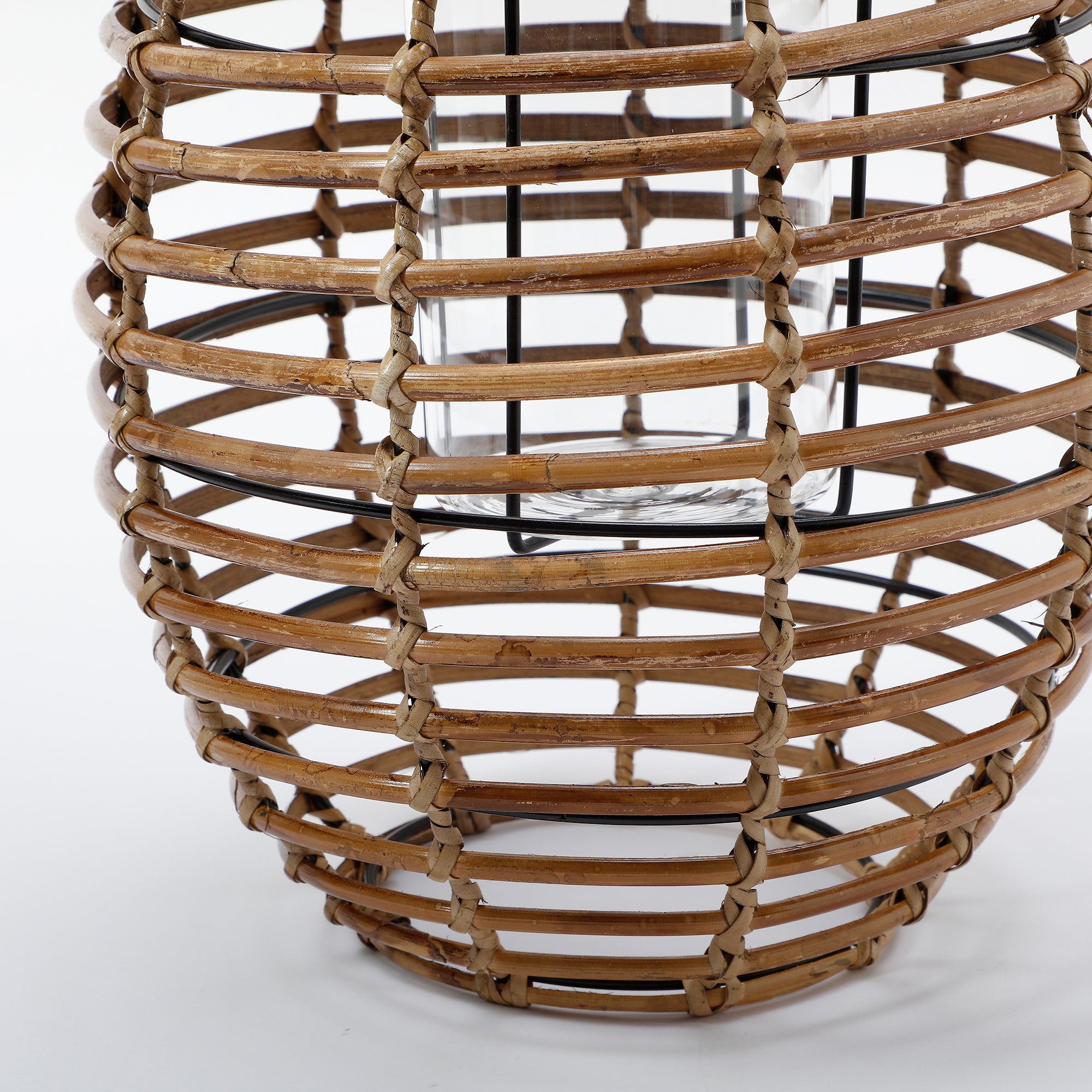 Sia Lanternes Replay lanterne 62 cm bois clair rotin