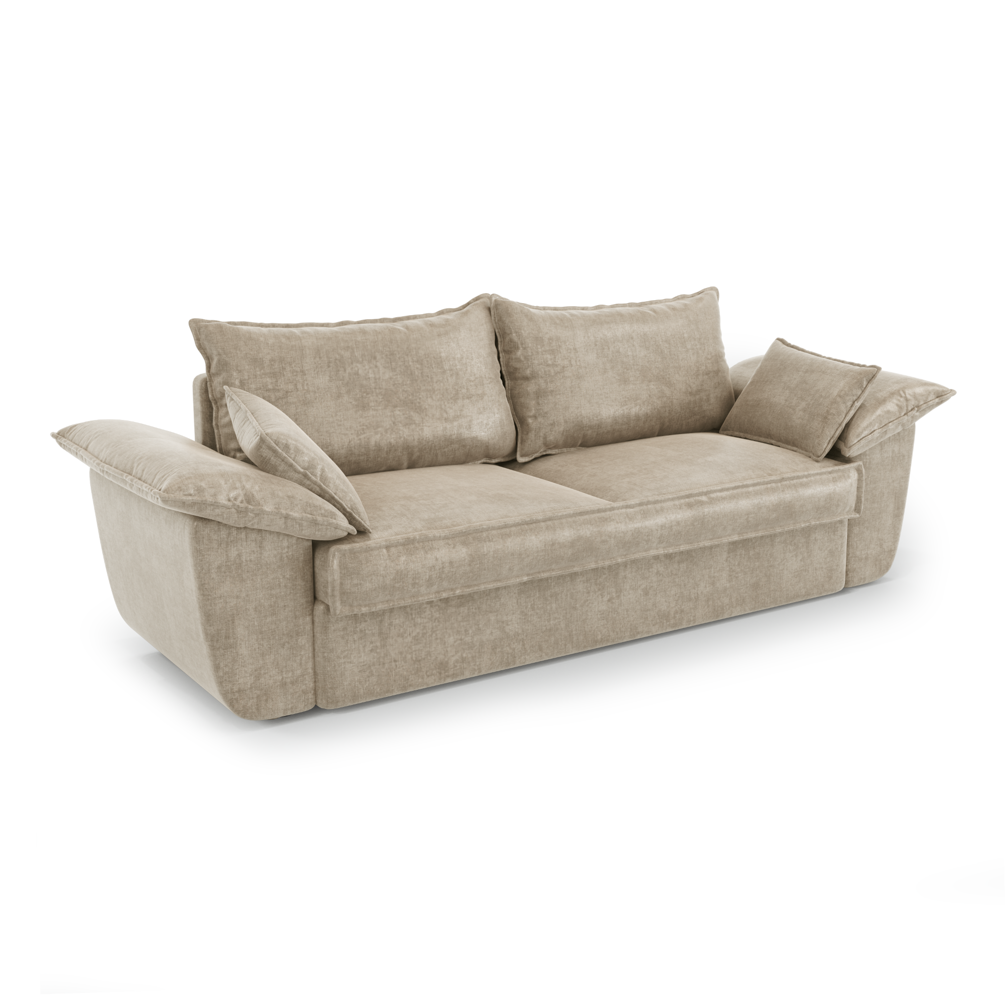 Sia Home Sasha canapé tissu beige 3 places confort