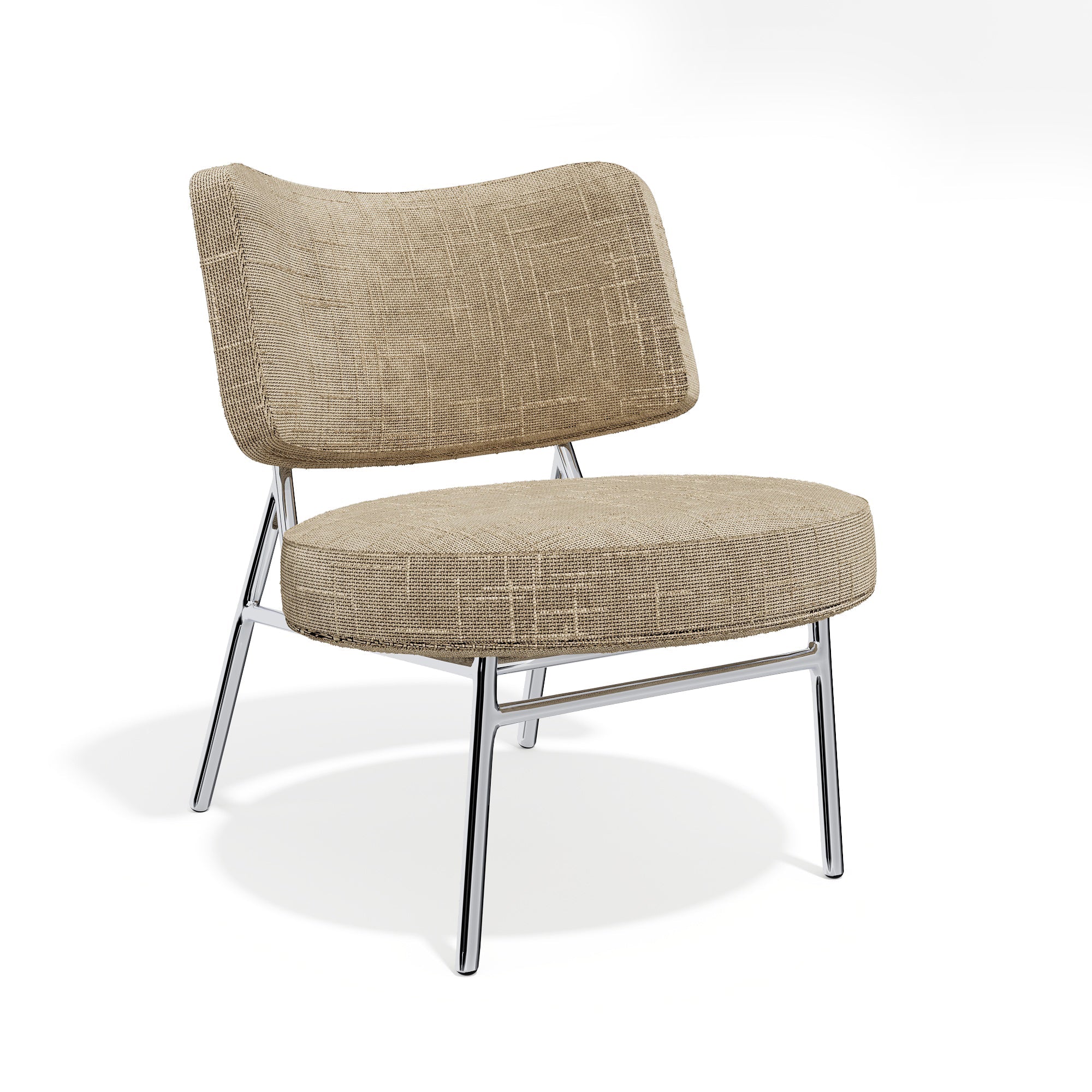 Sia Home Iggy fauteuil tissu petit fauteuil crème 7 coloris