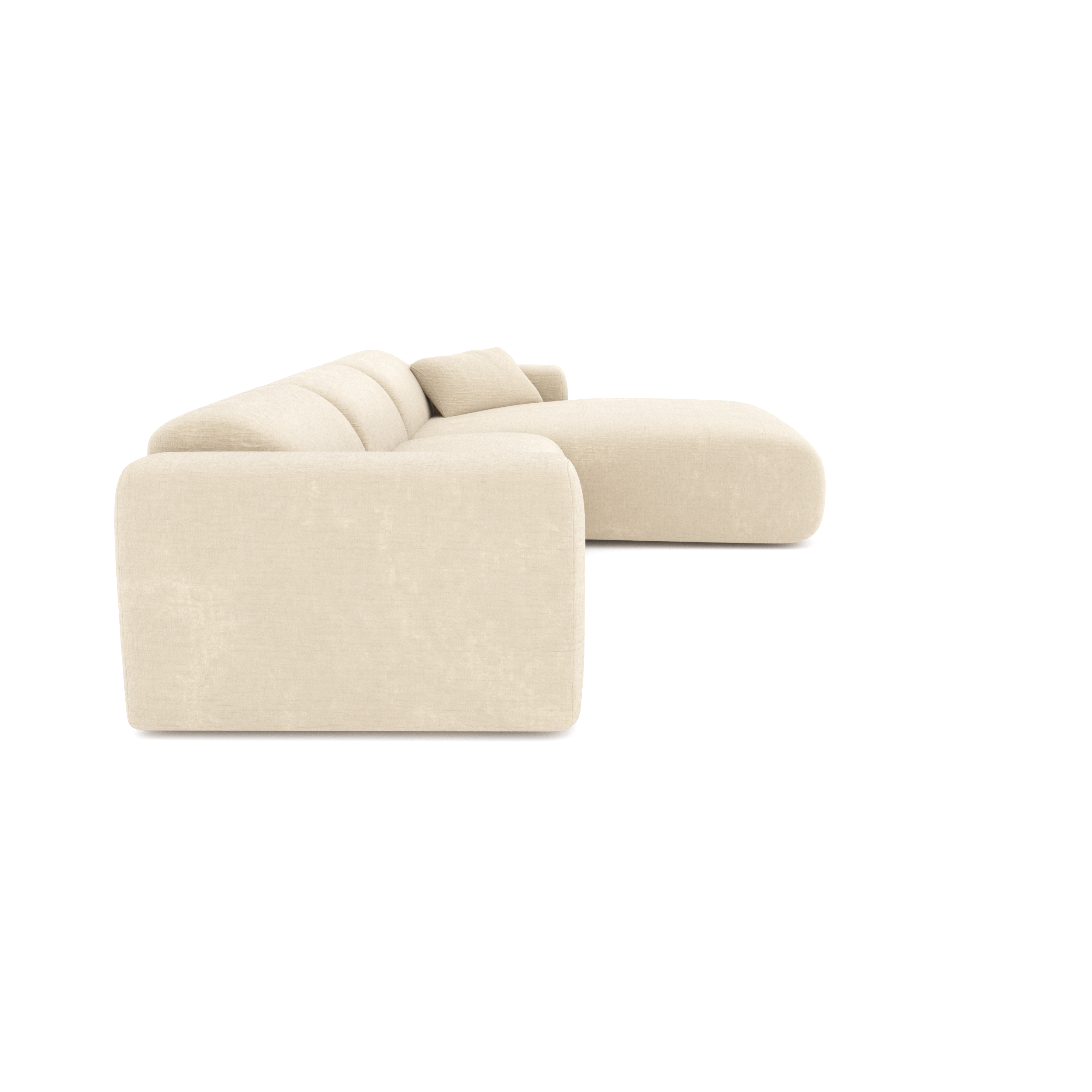 Sia Home Myra canapé angle droit crème tissu