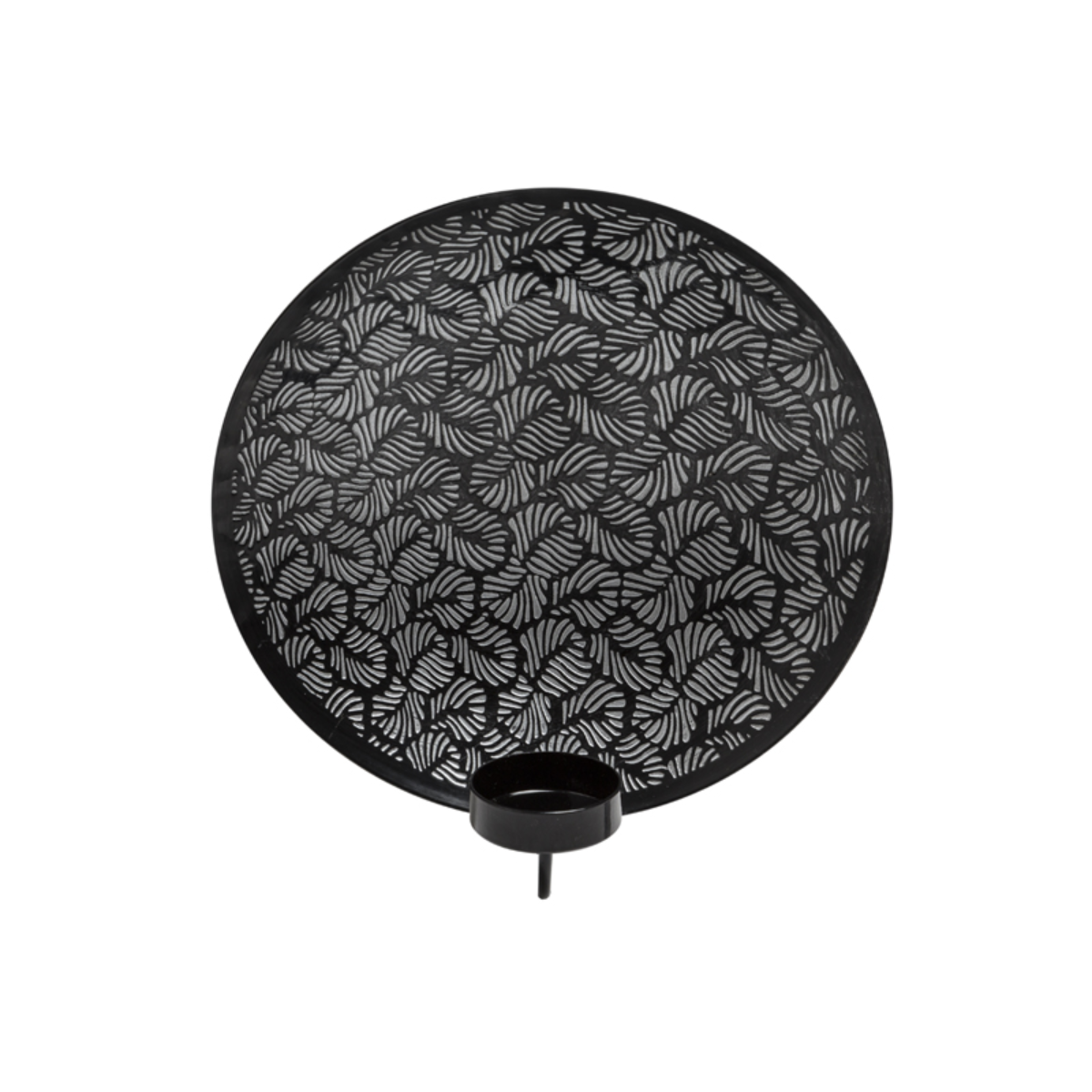 Sia Home Samba porte-bougie mural noir 20 cm fer