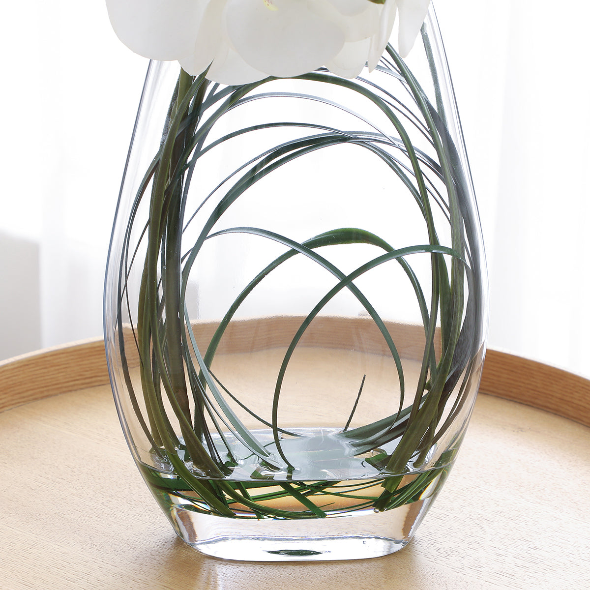 Sia Home Compositions florales orchidée blanche 46 cm vase