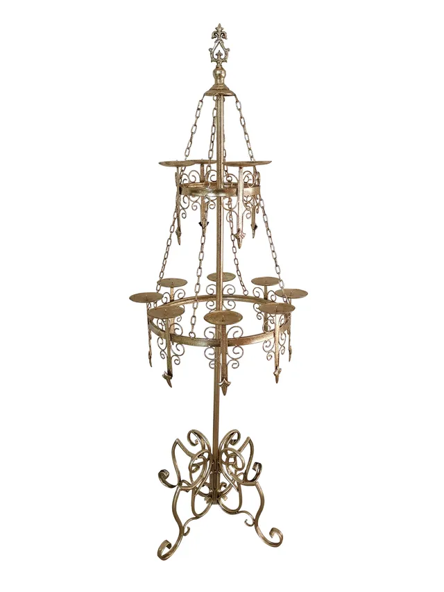 Feuillazur Contenants Chandelier photophore métal 52x52x156cm