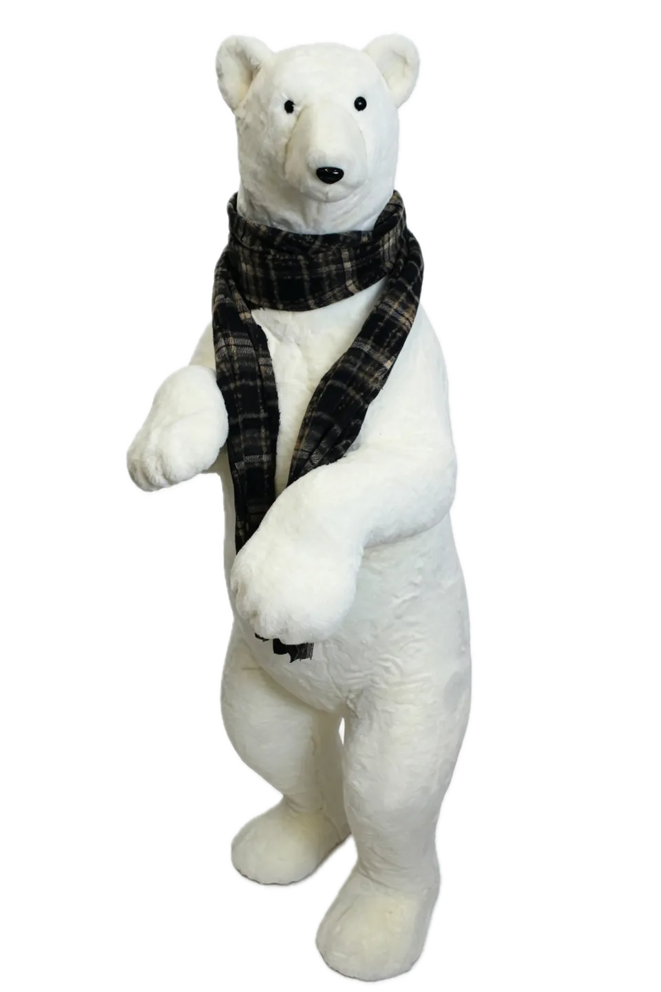 Feuillazur Rungis Ours Blanc personnage Noël 51x50x101cm