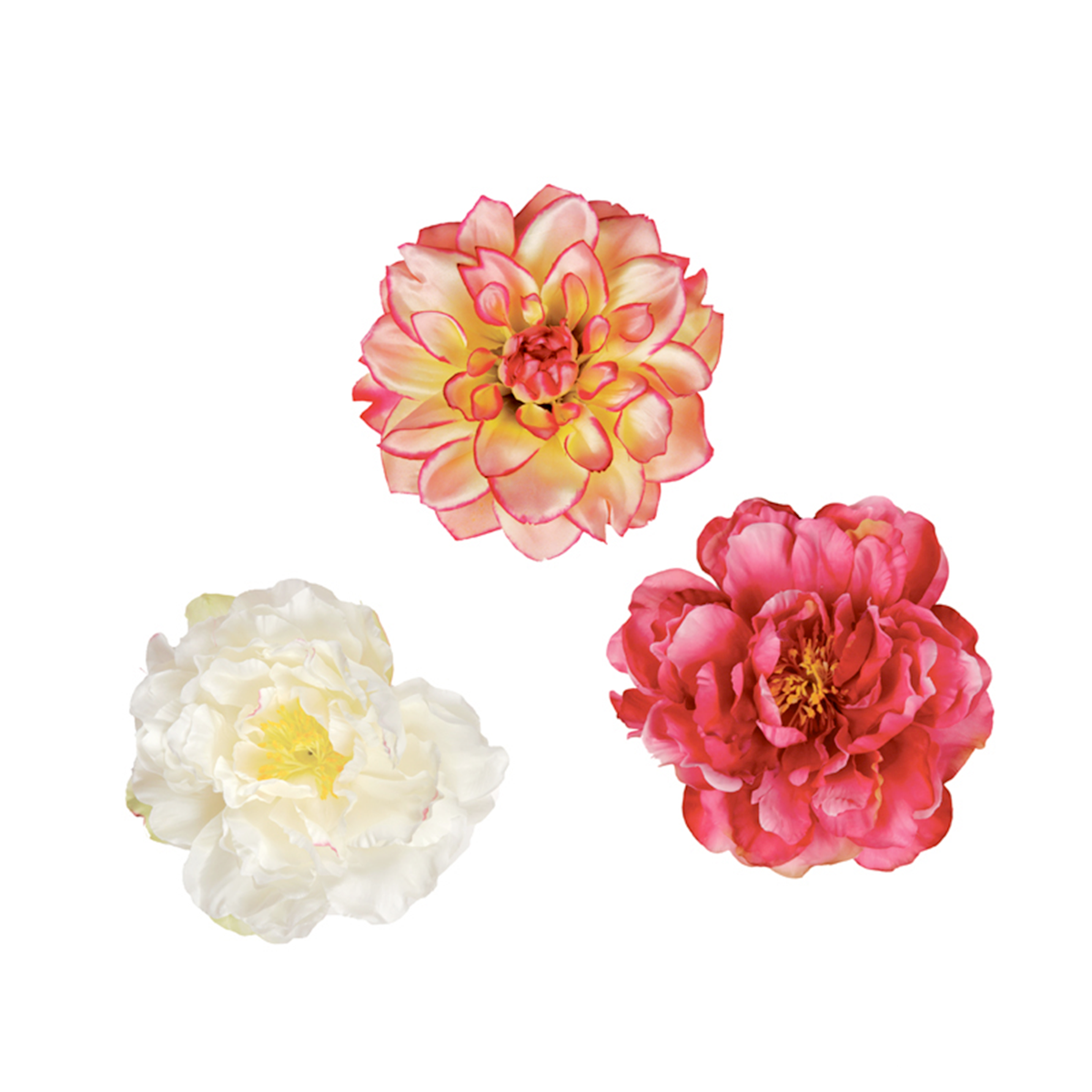 Sia Home mix fleurs artificielles 15 cm rouge pivoines