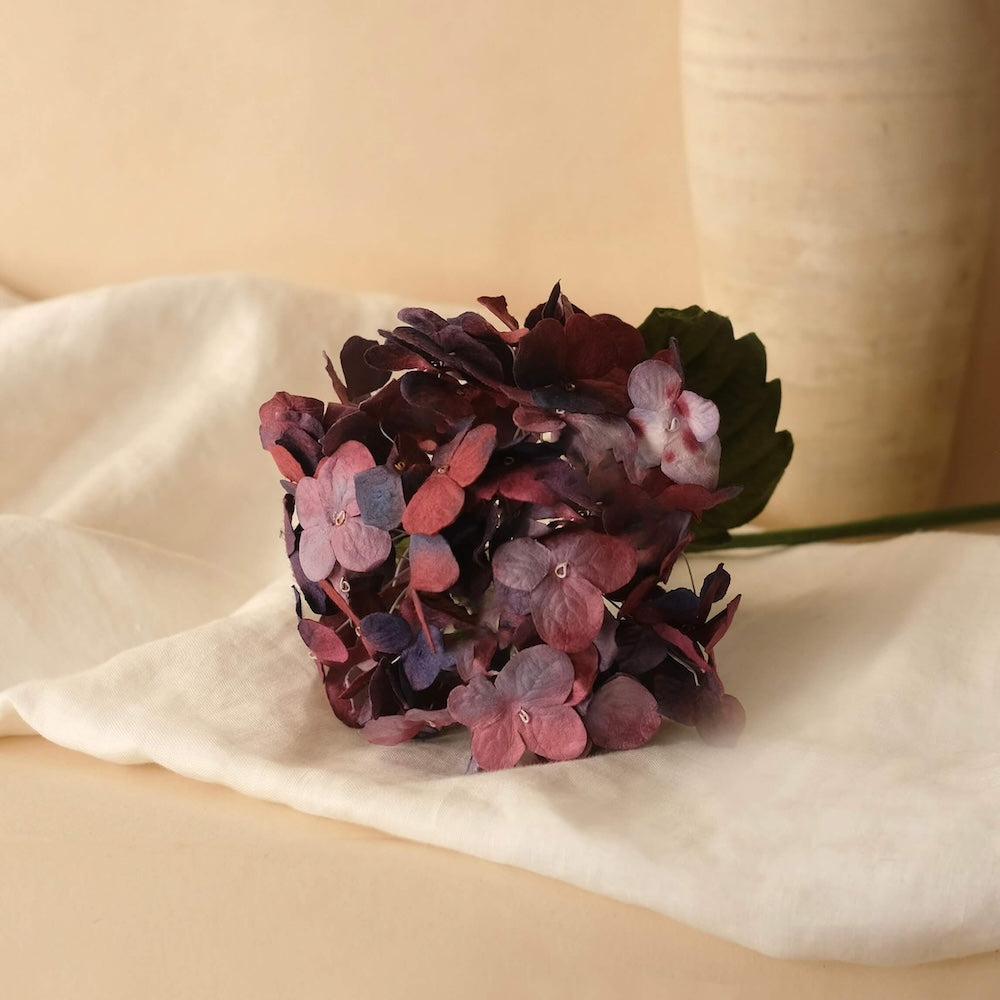 Flowrette Hortensia violet intense fleur papier x1