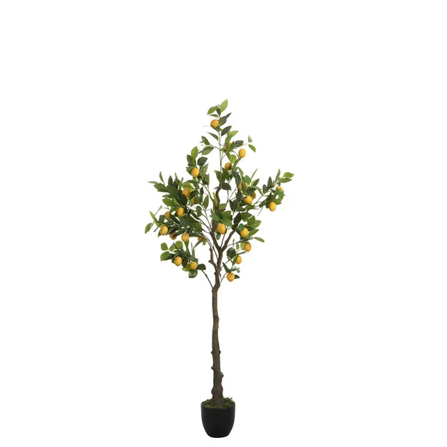 Sia Home Arbres citronnier artificiel en pot vert 160 cm