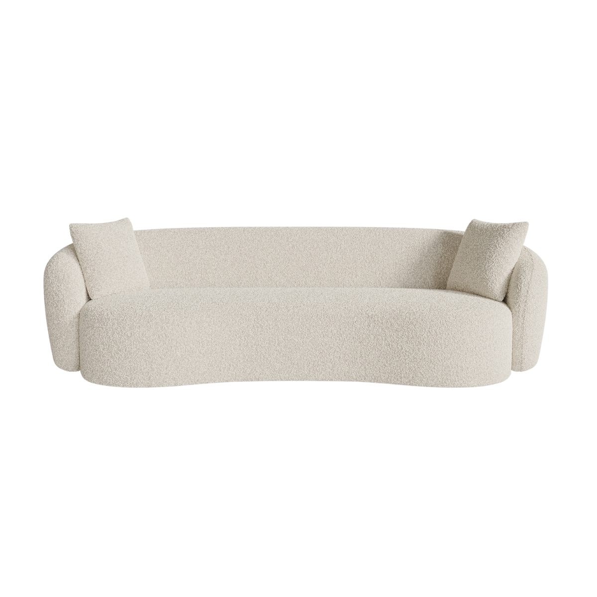 Sia Home Céline canapé droit beige courbes arrondies