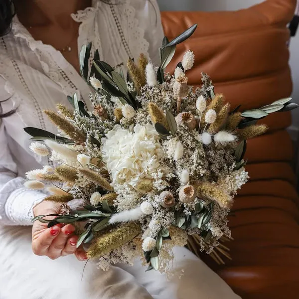 Flowrette Fleurs séchées Odin bouquet fleurs séchées olivier