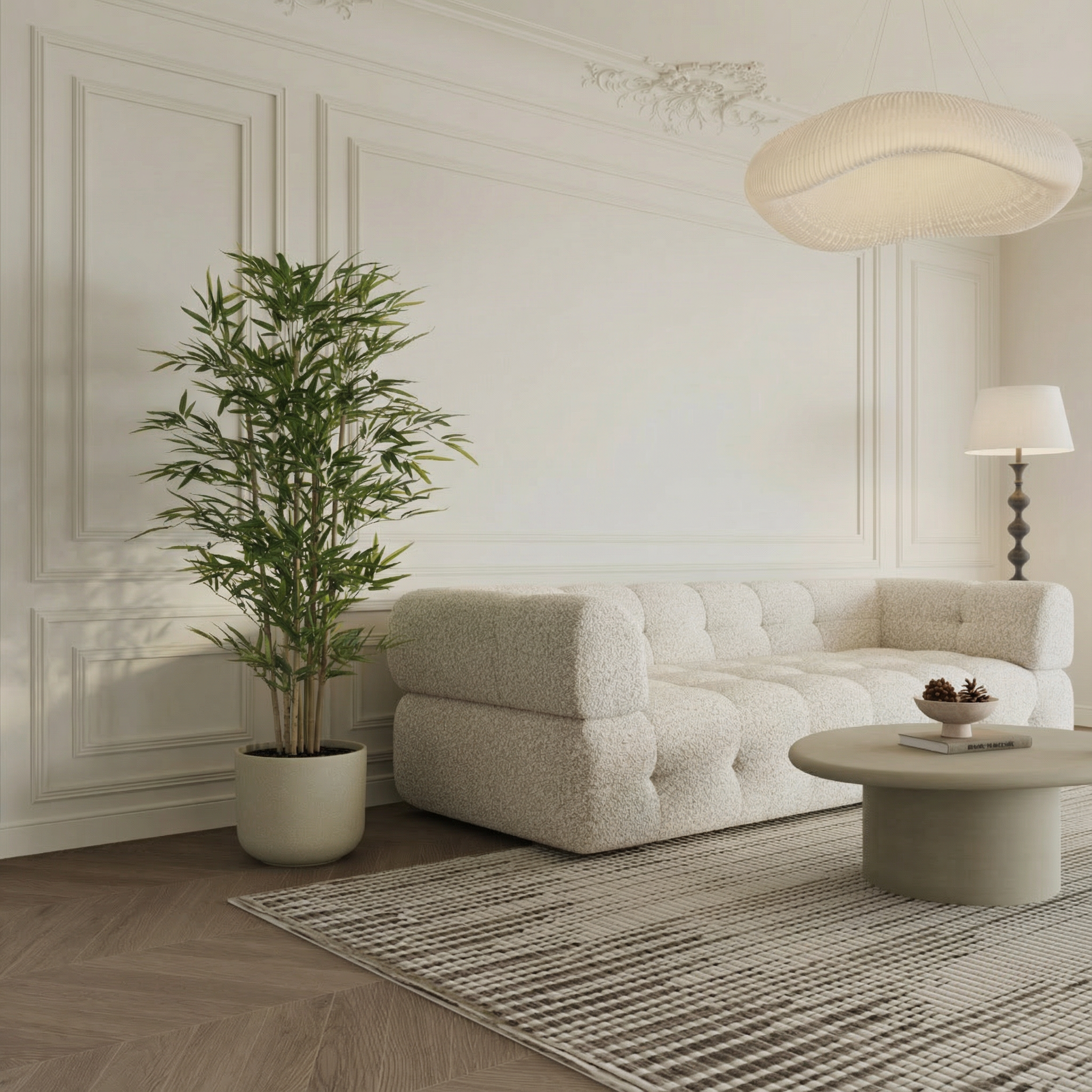 Sia Home Arbres artificiels Bambou en pot arbre artificiel vert 150 cm