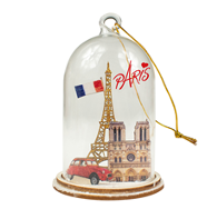 Feuillazur Rungis globe 2 monuments ornement Noël