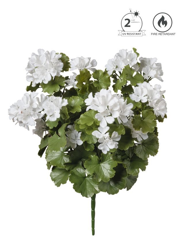 Feuillazur Rungis Geranium fleur artificielle rouge 50 cm