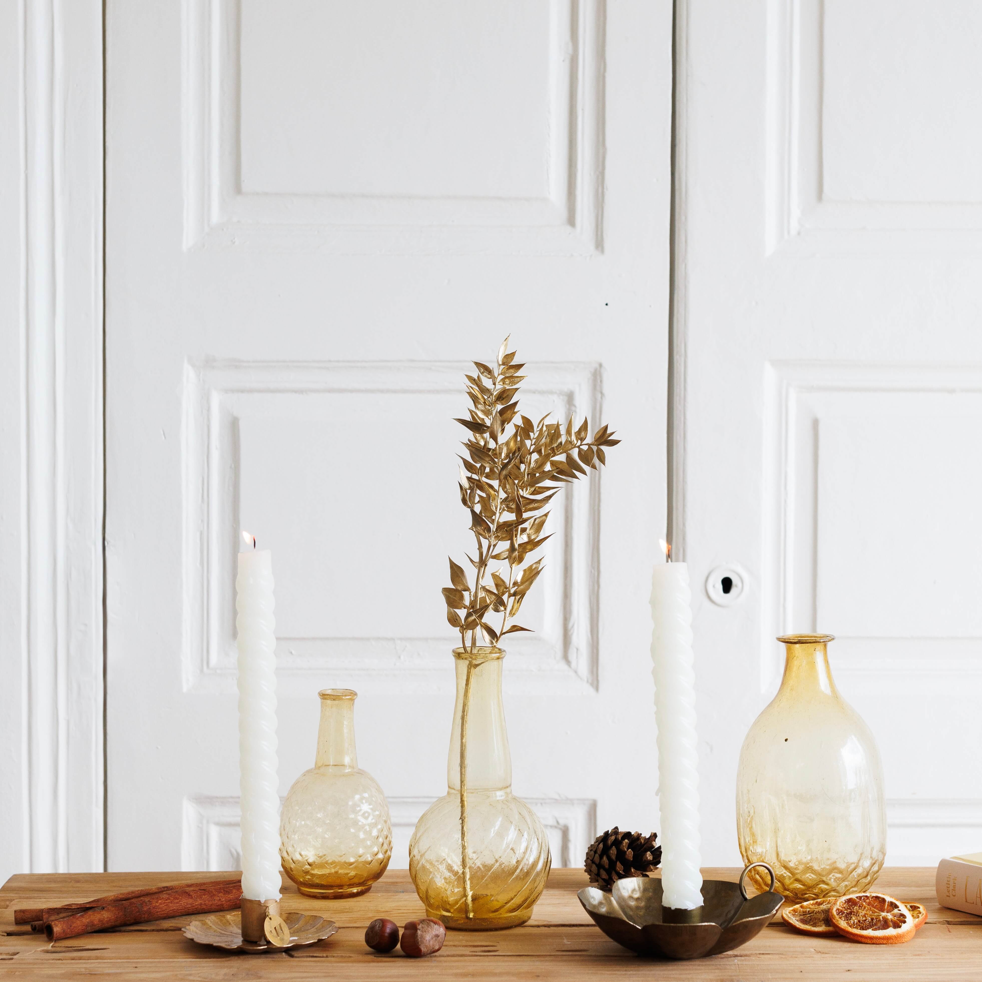 Flowrette Vases soliflore verre recyclé Glow transparent