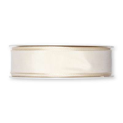 Feuillazur Rungis Contenants Ruban taft armé Blanc 25 mm x 25 m