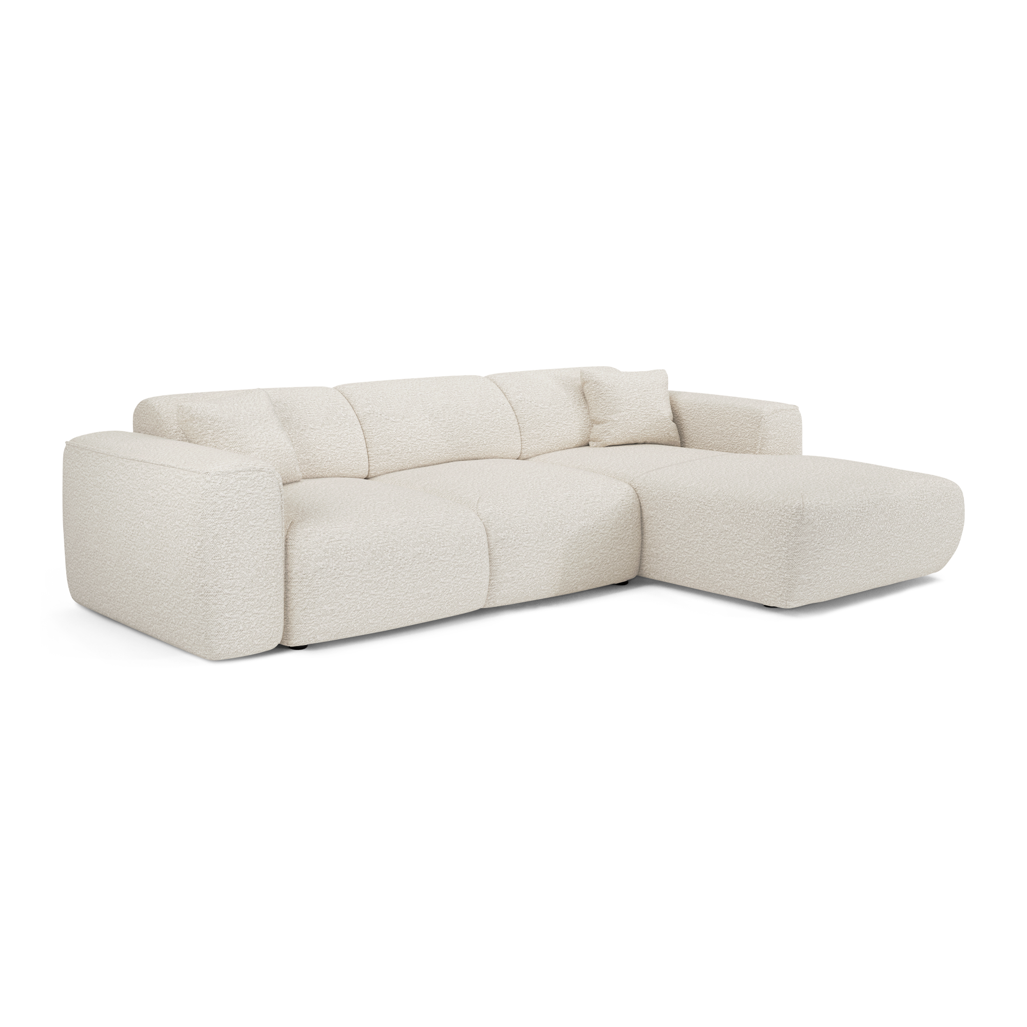Sia Home Yuma canapé convertible angle droit crème