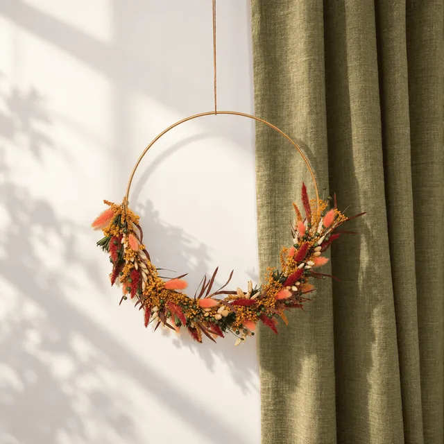 Flowrette Verlaine kit DIY couronne murale fleurs séchées