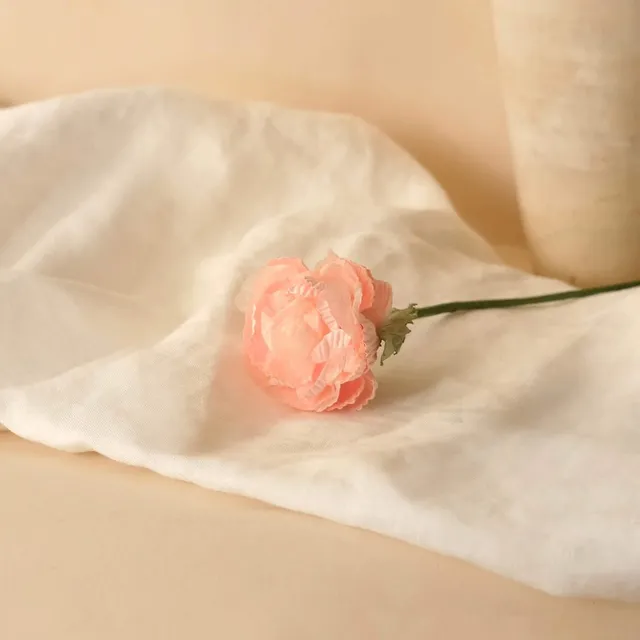 Flowrette renoncule papier rose clair x1 tige éternelle