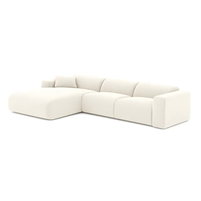 Sia Home Myra grand angle gauche canapé taupe 5 places