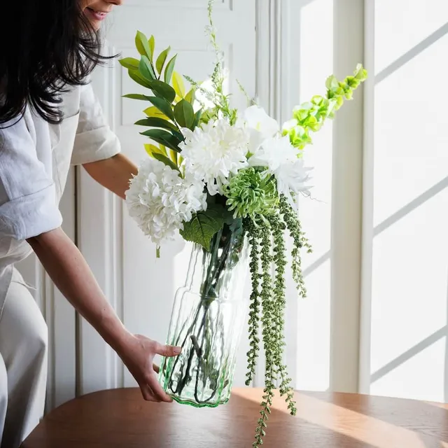 Flowrette Seraphina bouquet fleurs artificielles blanc