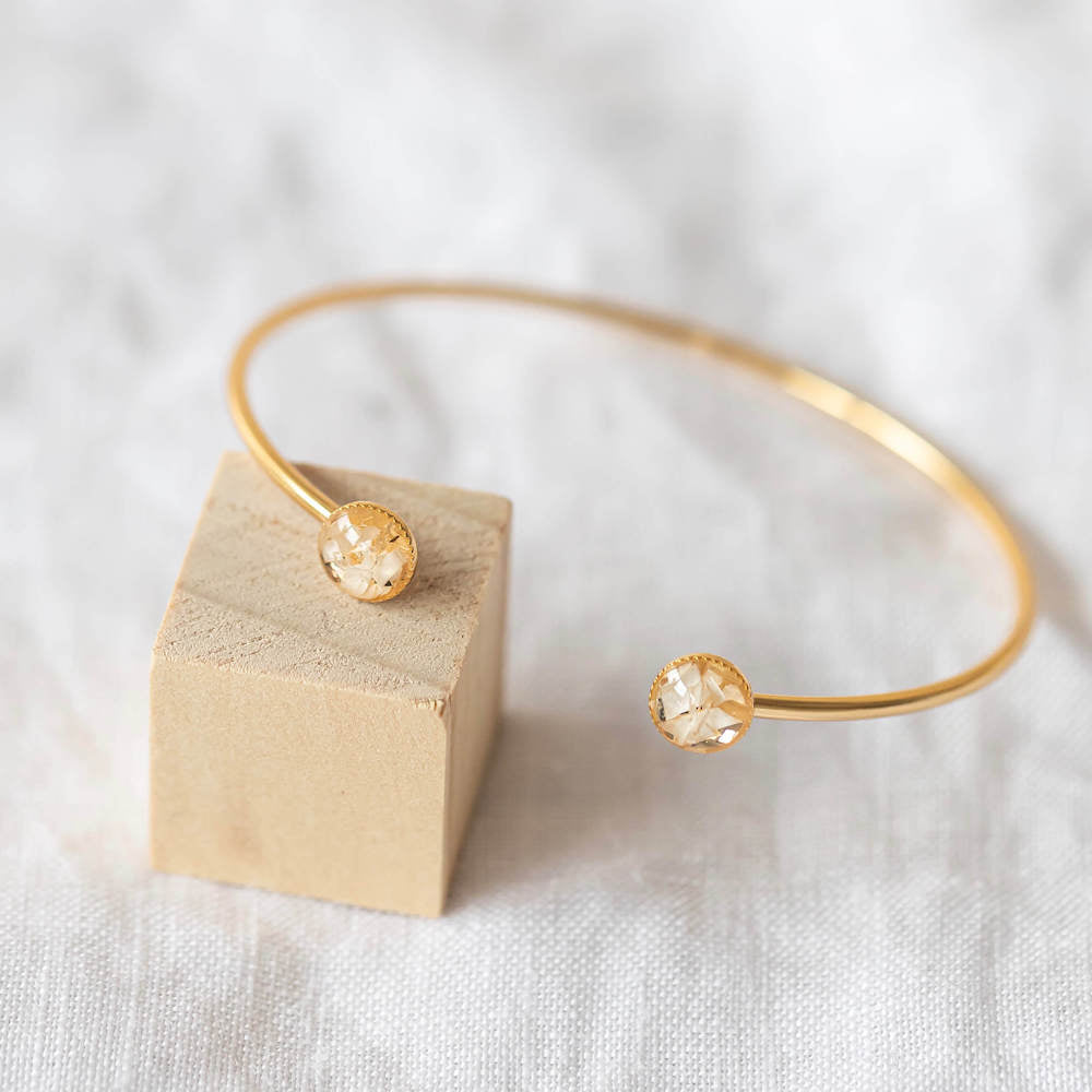 Flowrette Kit DIY bracelet blanc fleur séchée