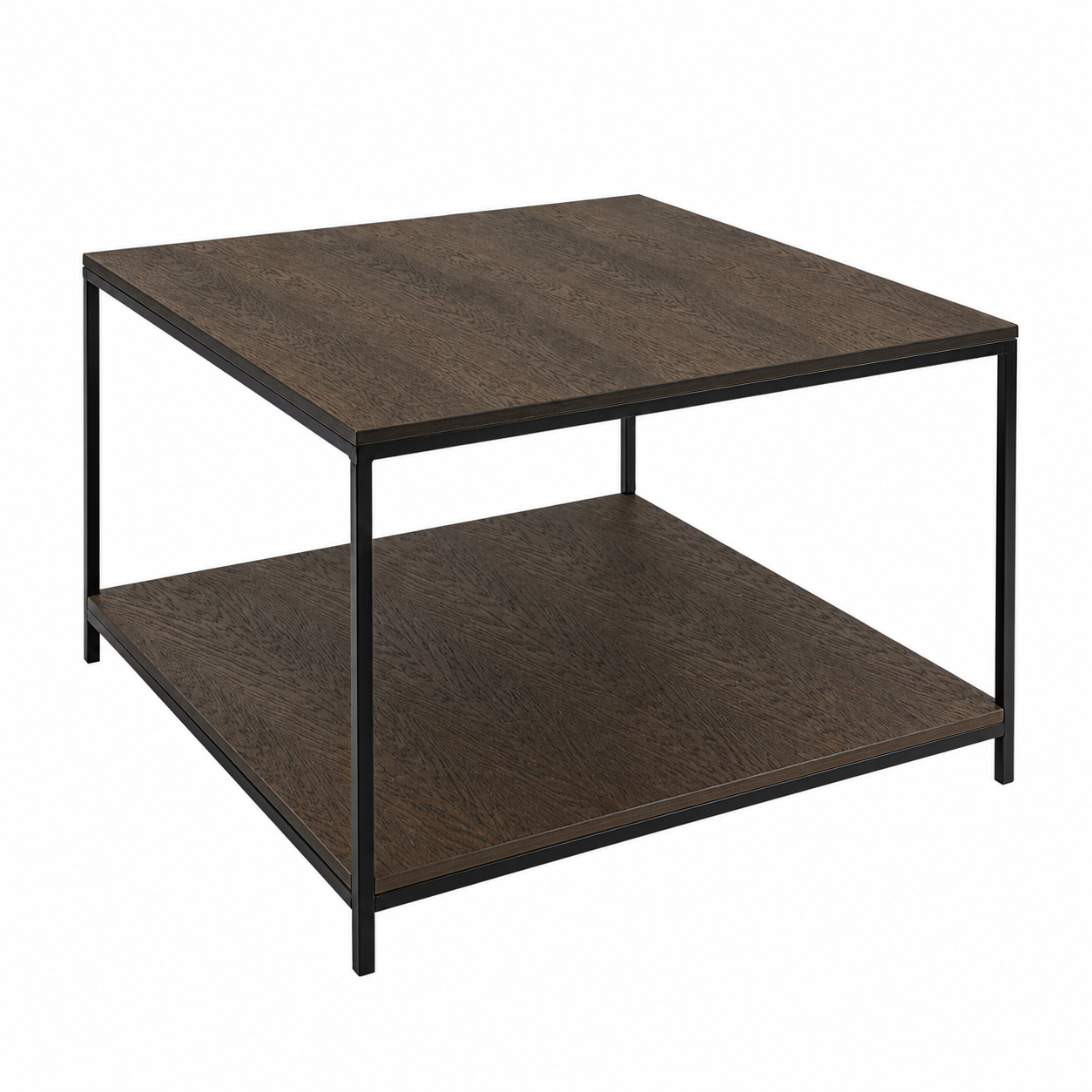 Sia Home Tables SIS table basse carrée marron 73 cm bois
