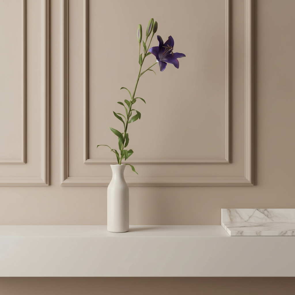 Sia Home Lily Rubrum Elsa fleur artificielle rouge 98 cm