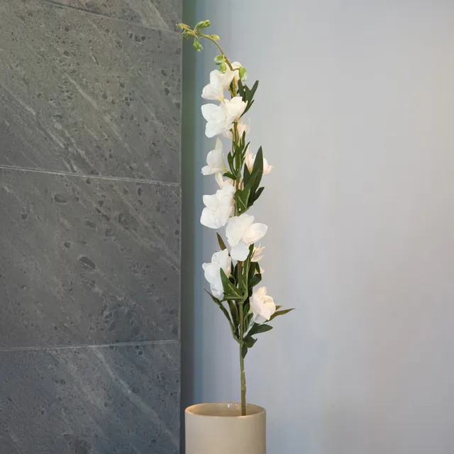 Flowrette Delphinium feuillu fleur artificielle x1 durable