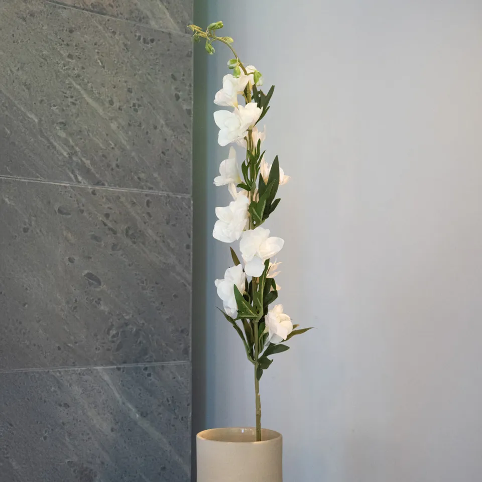 Flowrette Delphinium feuillu fleur artificielle x1 durable