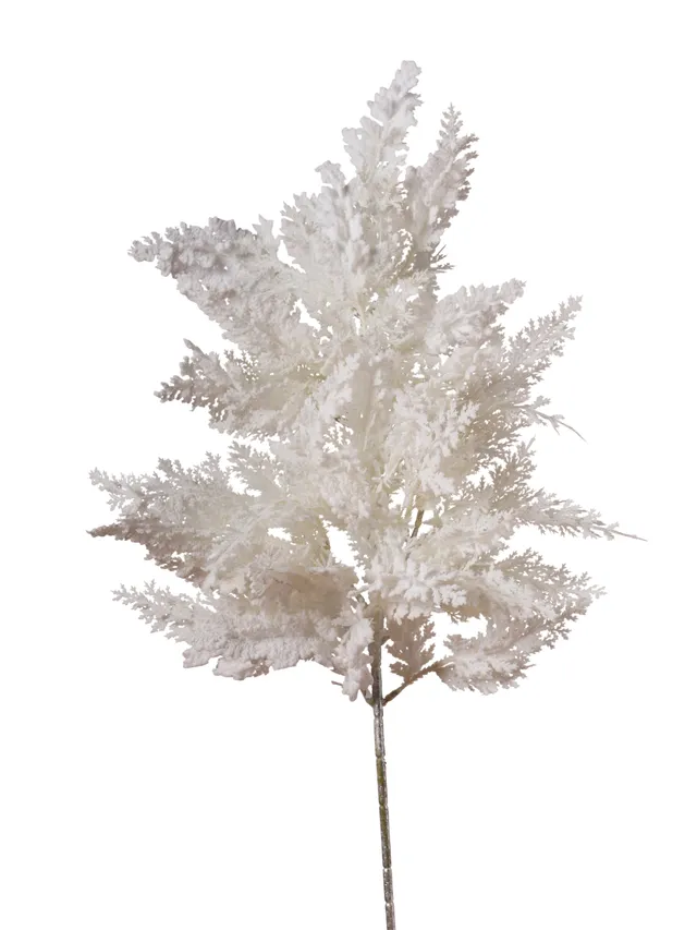 Feuillazur Rungis Branche de cyprès blanc artificiel 70cm