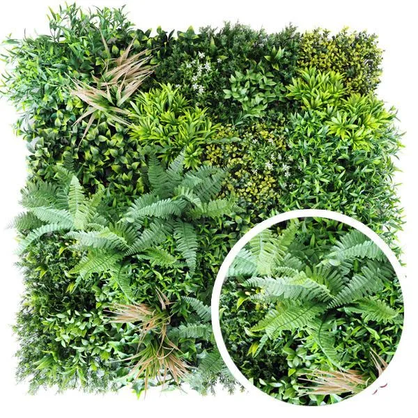 Feuillazur Rungis Oxygène plaque végétale artificielle vert 100x100cm