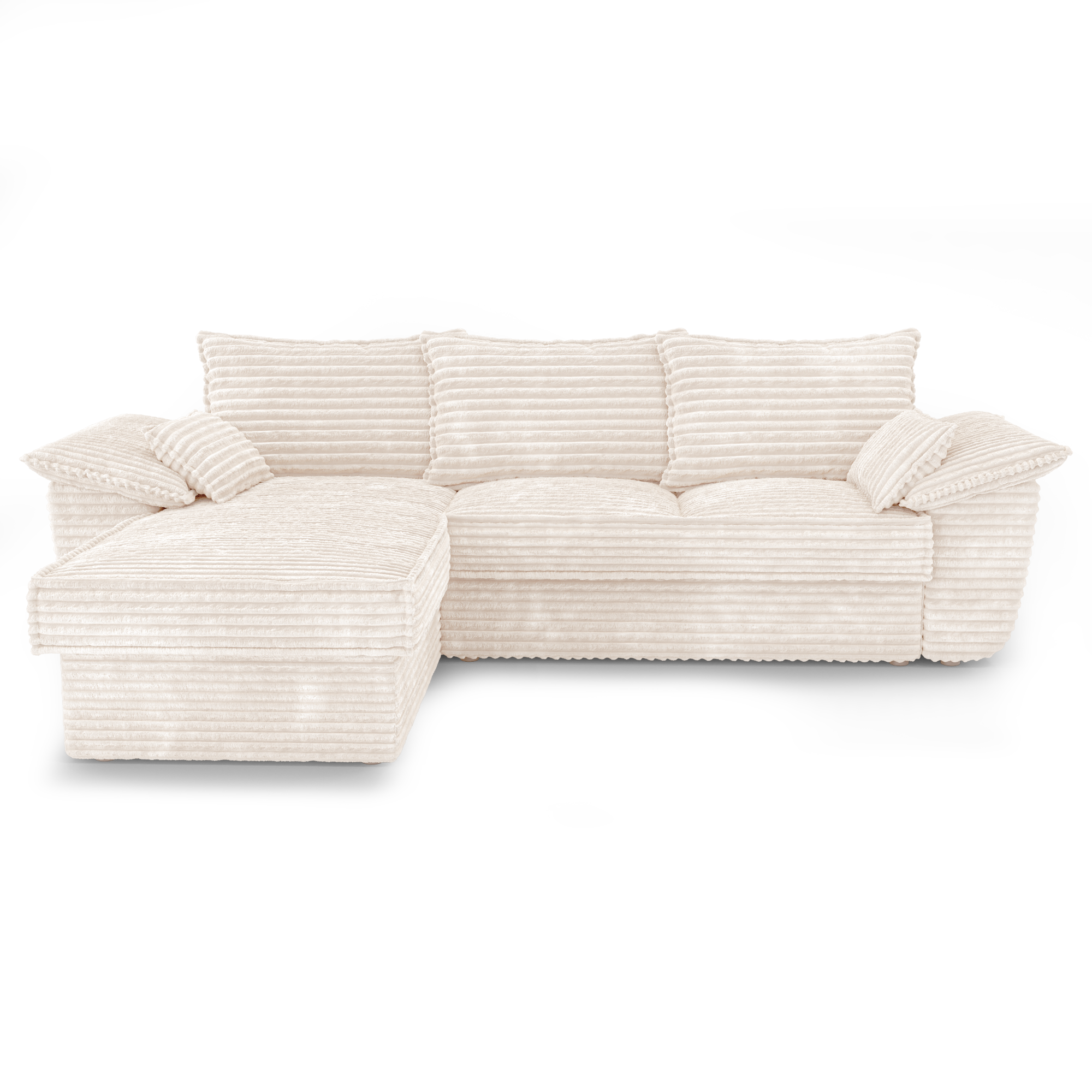 Sia Home Sasha canapé convertible angle gauche crème