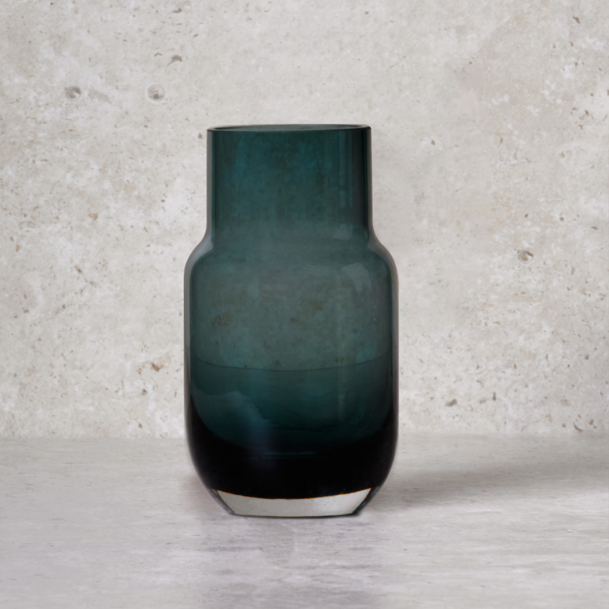 Sia Home Bottle vase vert verre transparent 12 cm soliflore