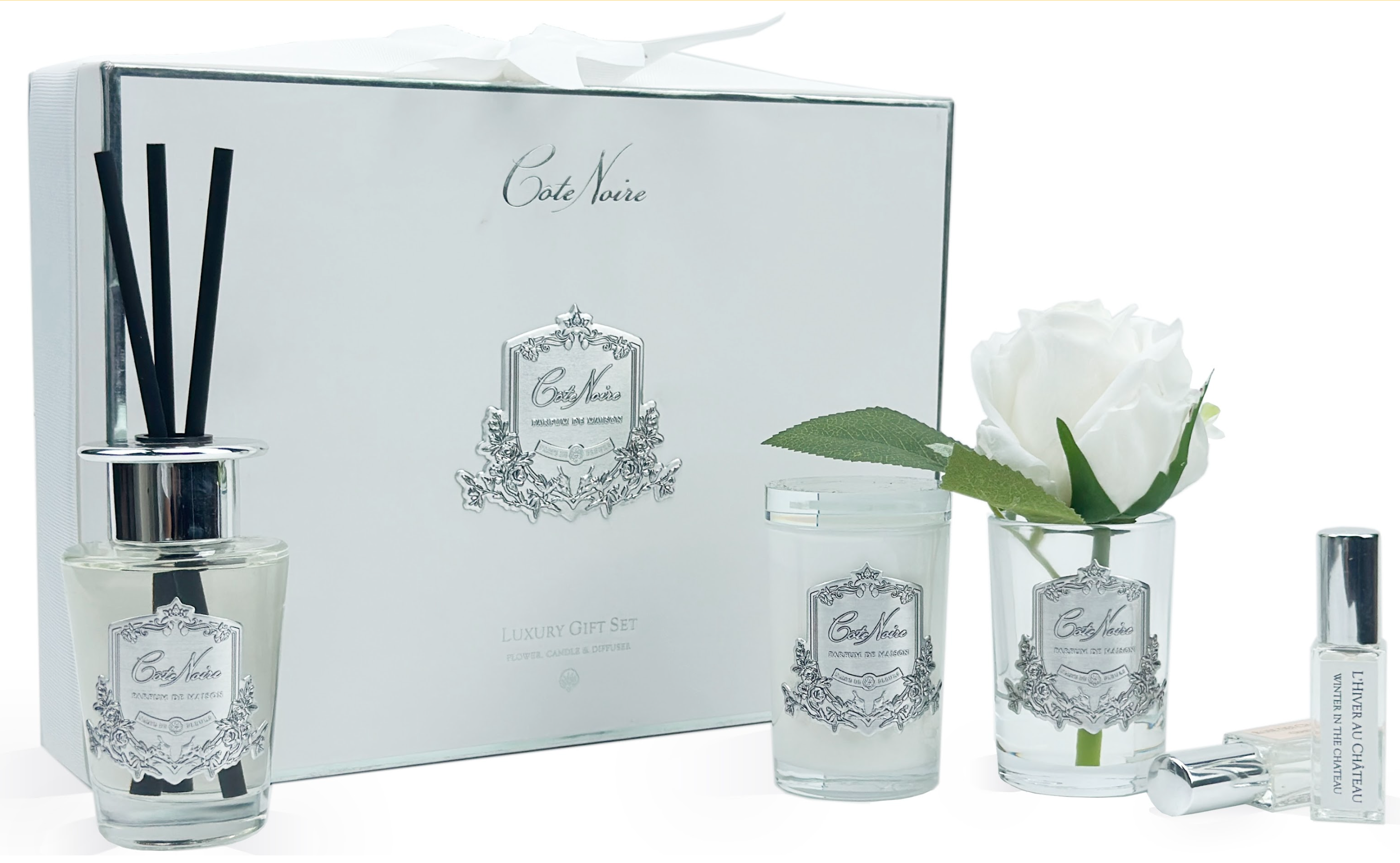 Côte Noire Gift Packs GP05 coffret rose Cashmere bougie