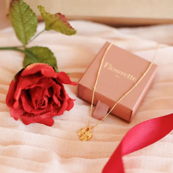 Flowrette box Tendresse infinie rose papier rouge coffret cadeau
