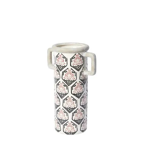 Sia Home Amaryllis vase céramique blanc 35 cm