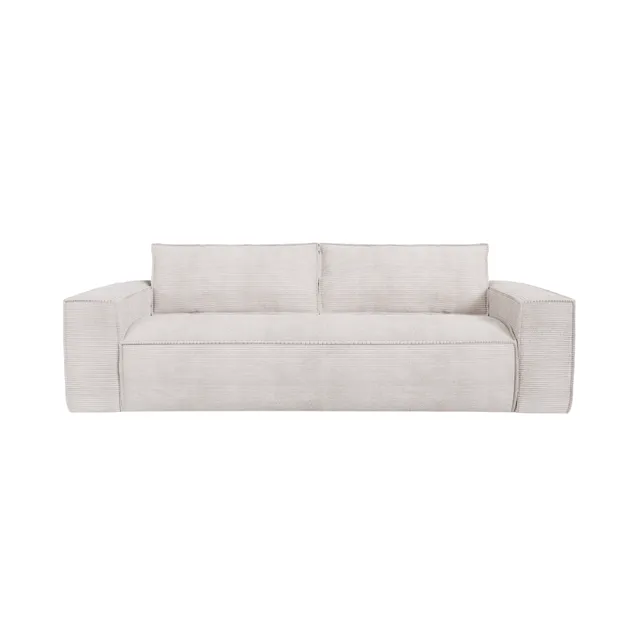 Sia Home Joan Canapé Convertible 160 cm Crème Matelas