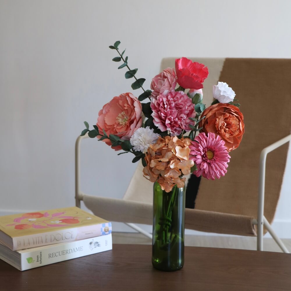 Flowrette Caravaggio bouquet fleurs en papier multicolore