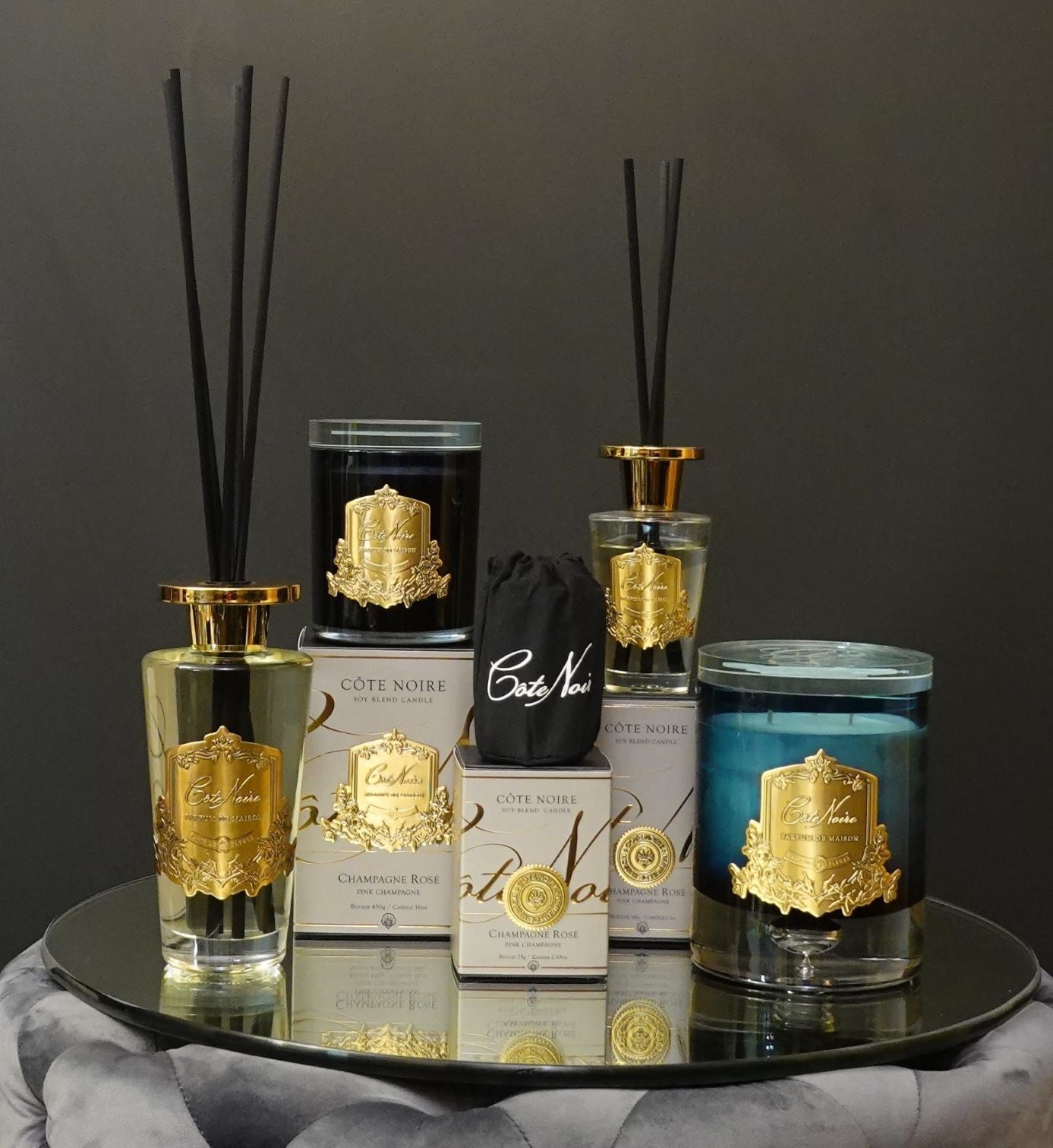 Côte Noire Soy Blend Candles bougie pink champagne 2,5kg