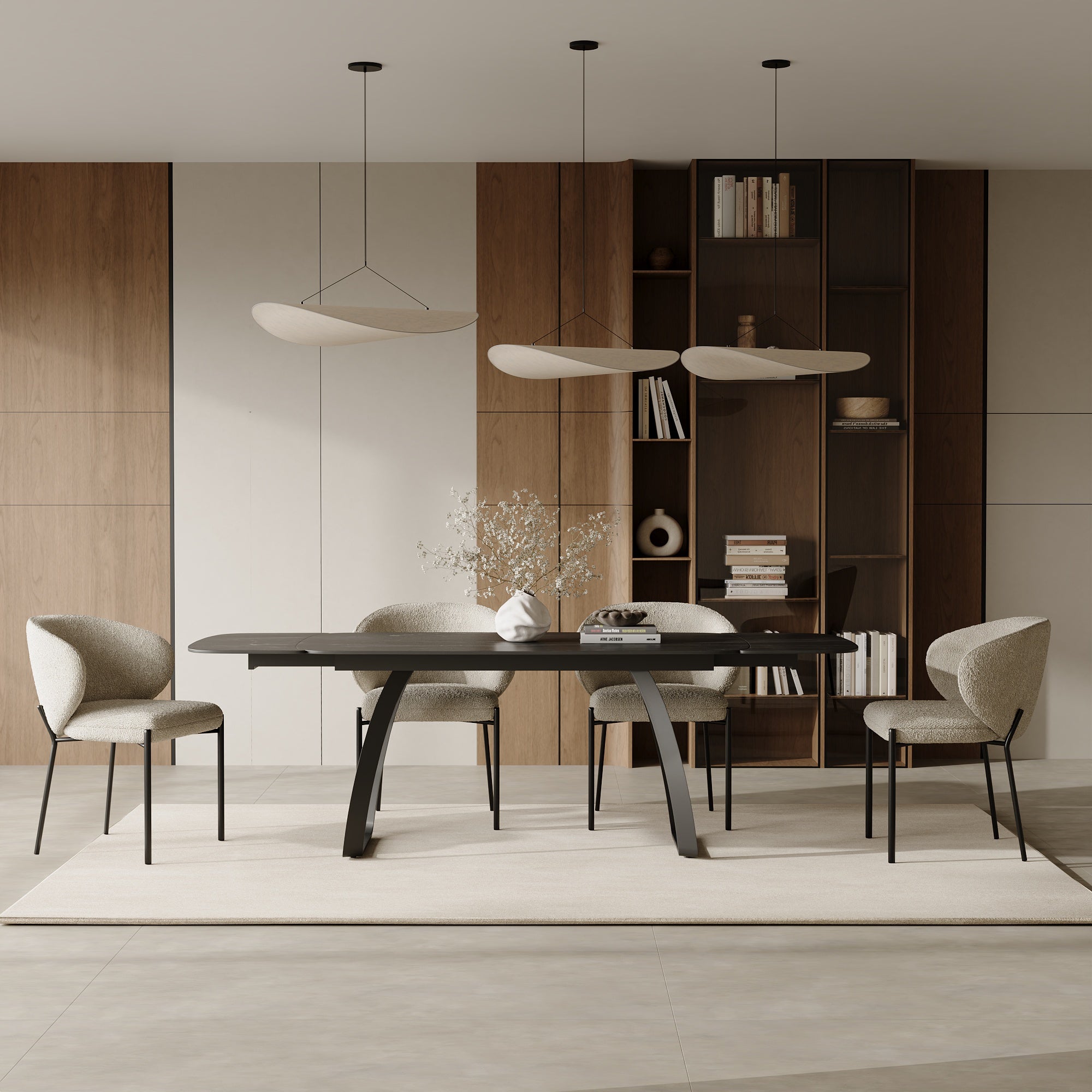 Sia Home Dahlia table à manger extensible design