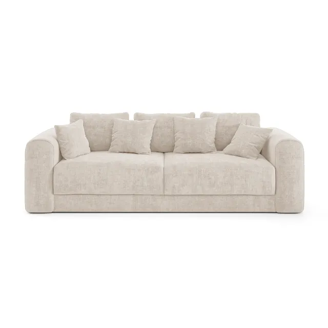 Sia Home Rio canapé convertible crème 4 places avec coffre