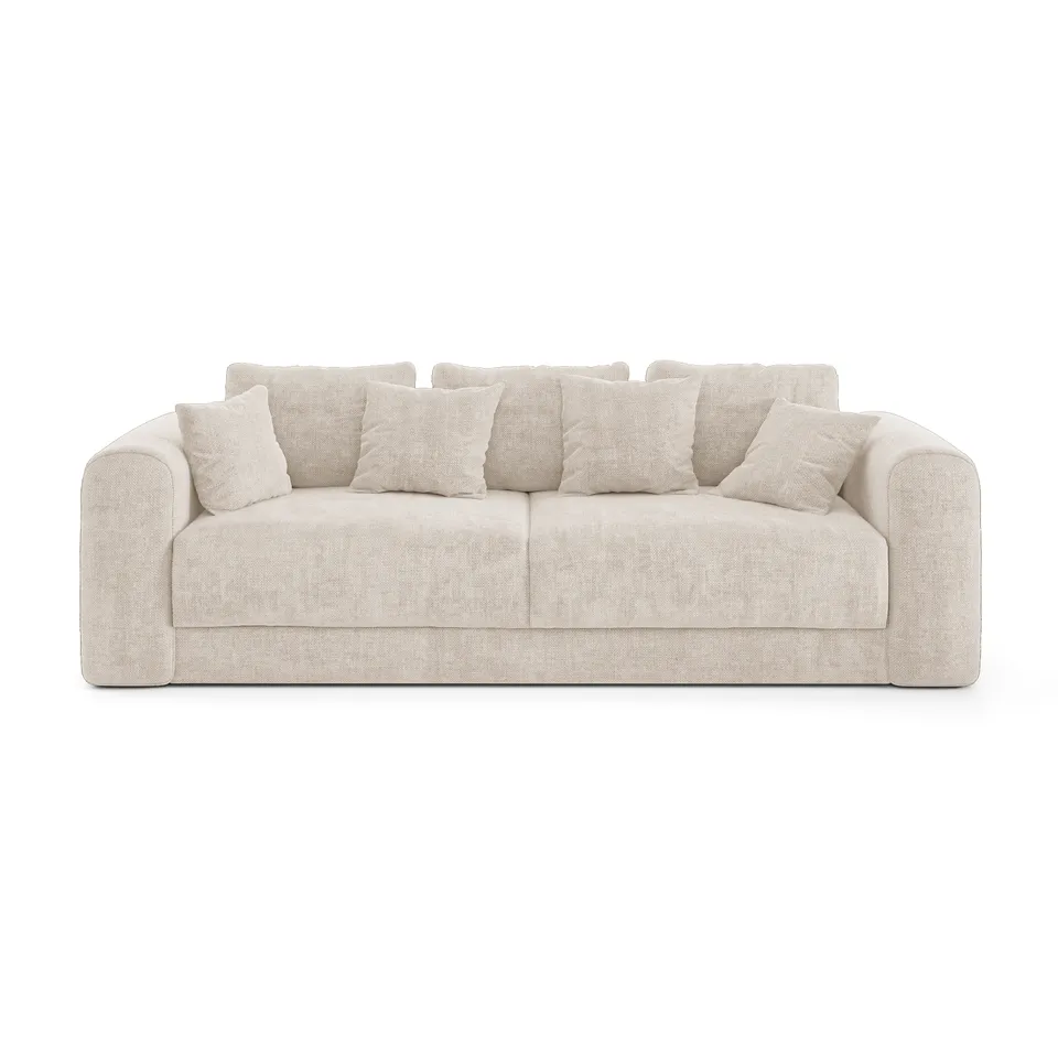 Sia Home Rio canapé convertible crème 4 places avec coffre