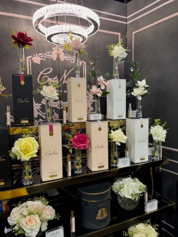 Côte Noire Summer Roses SMG01 magnolia artificiel blanc