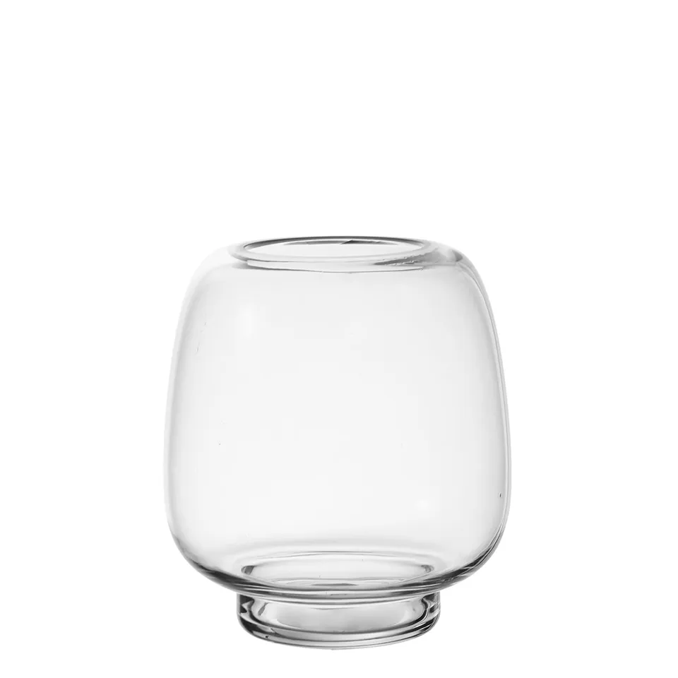 Sia Home Bulbe vase transparent verre rond 23 cm
