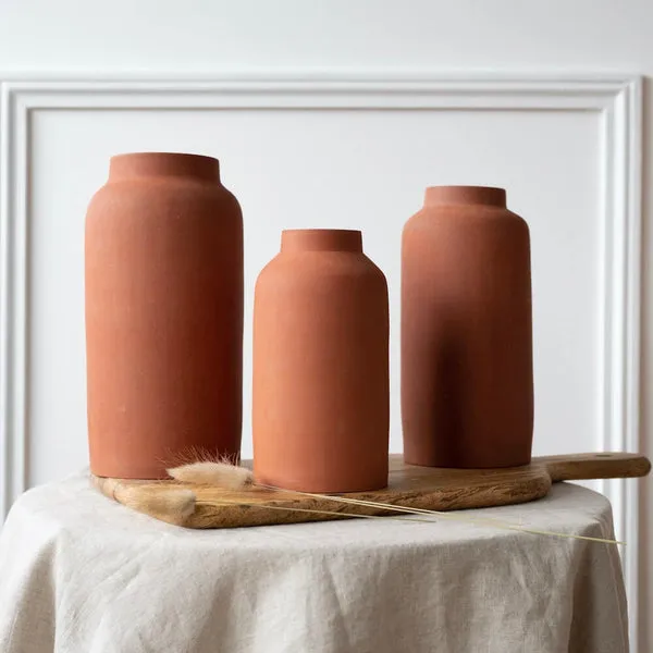 Flowrette Peter Potter vase terracotta artisan Normandie