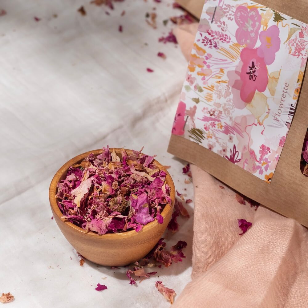 Flowrette Décoration confettis pétales rose 1 litre