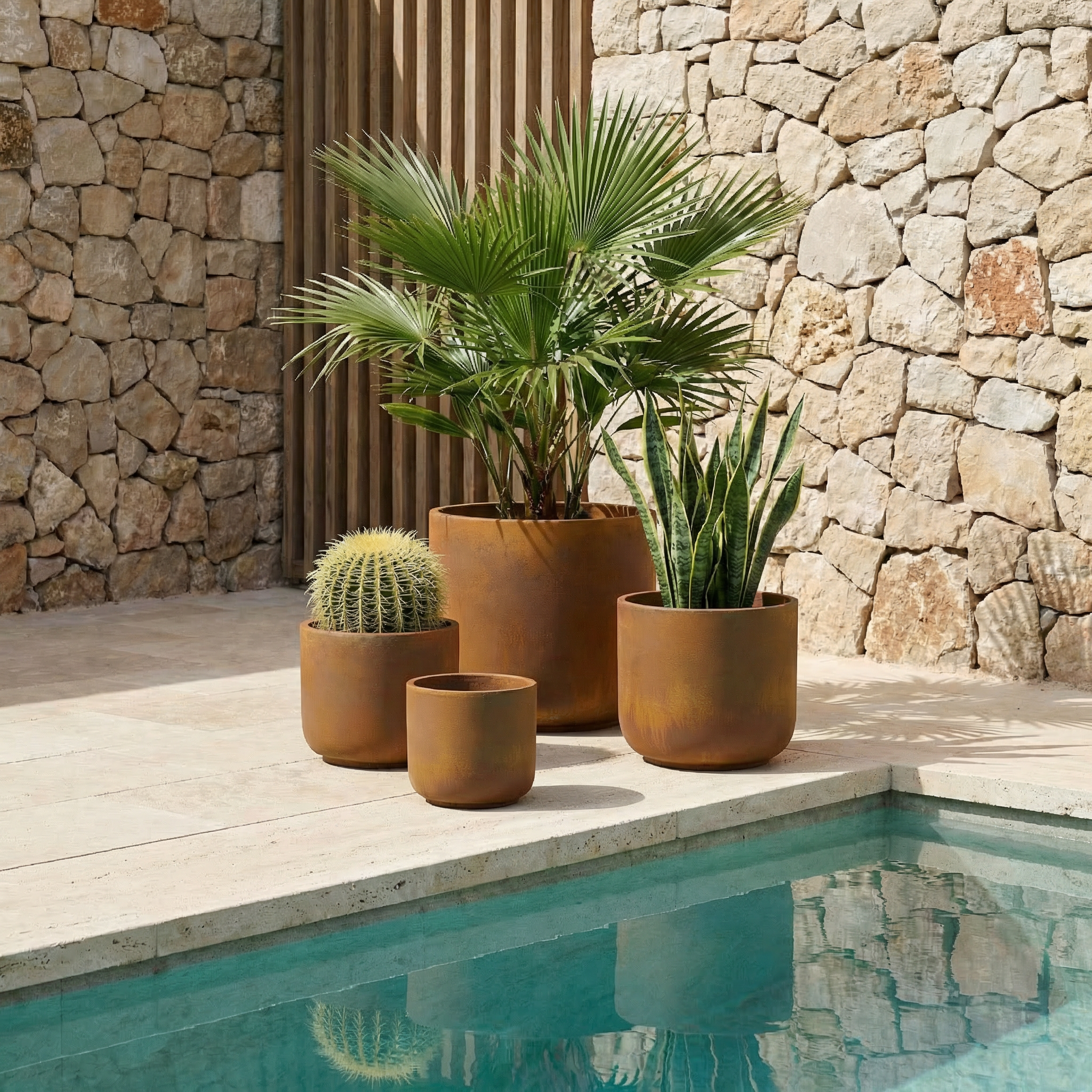 Sia Home Cache-pots Terra cache-pot terracotta 17 cm fibre ciment