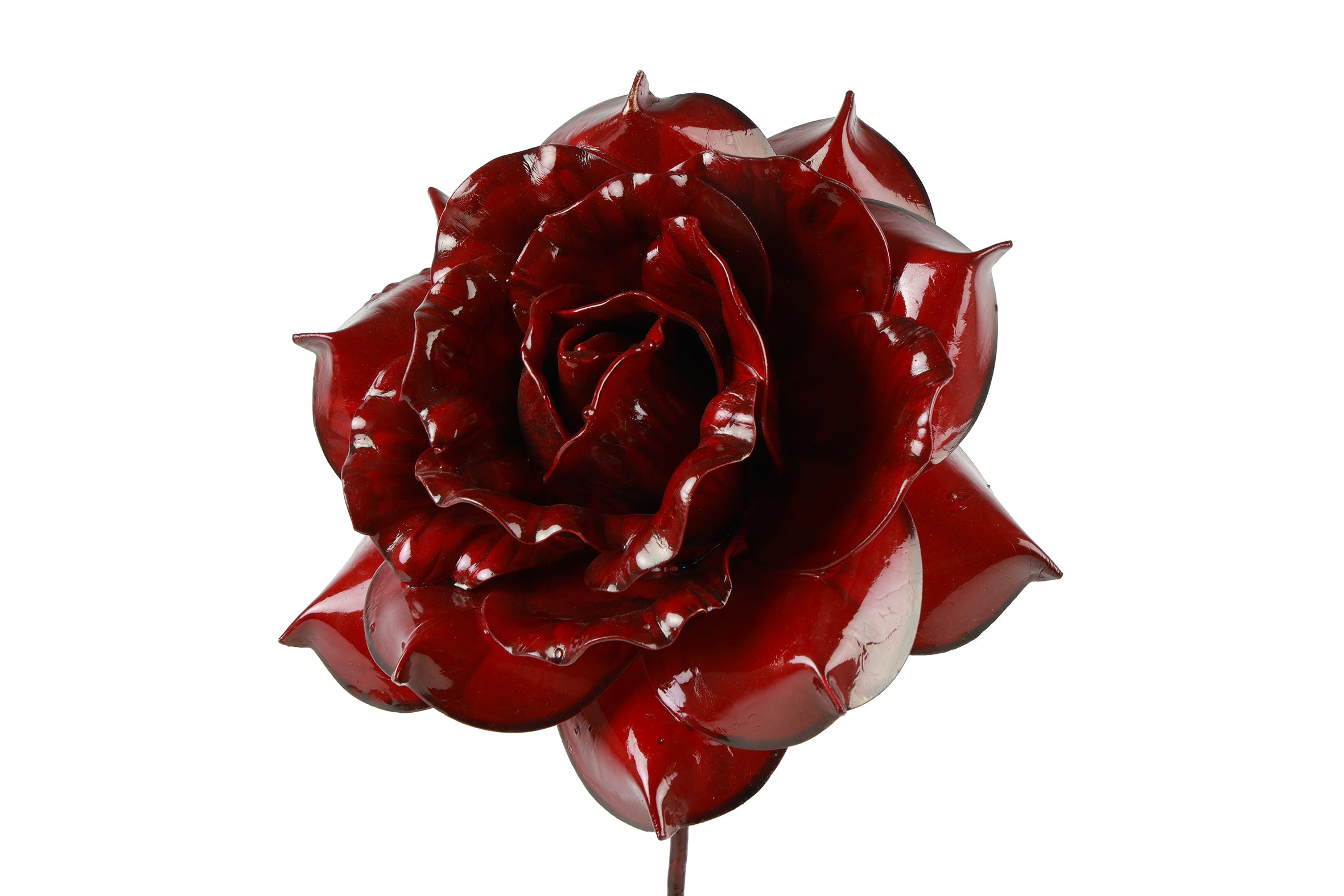 Feuillazur Rungis Rose rouge Rosa Shiny fleur 20x20x63cm