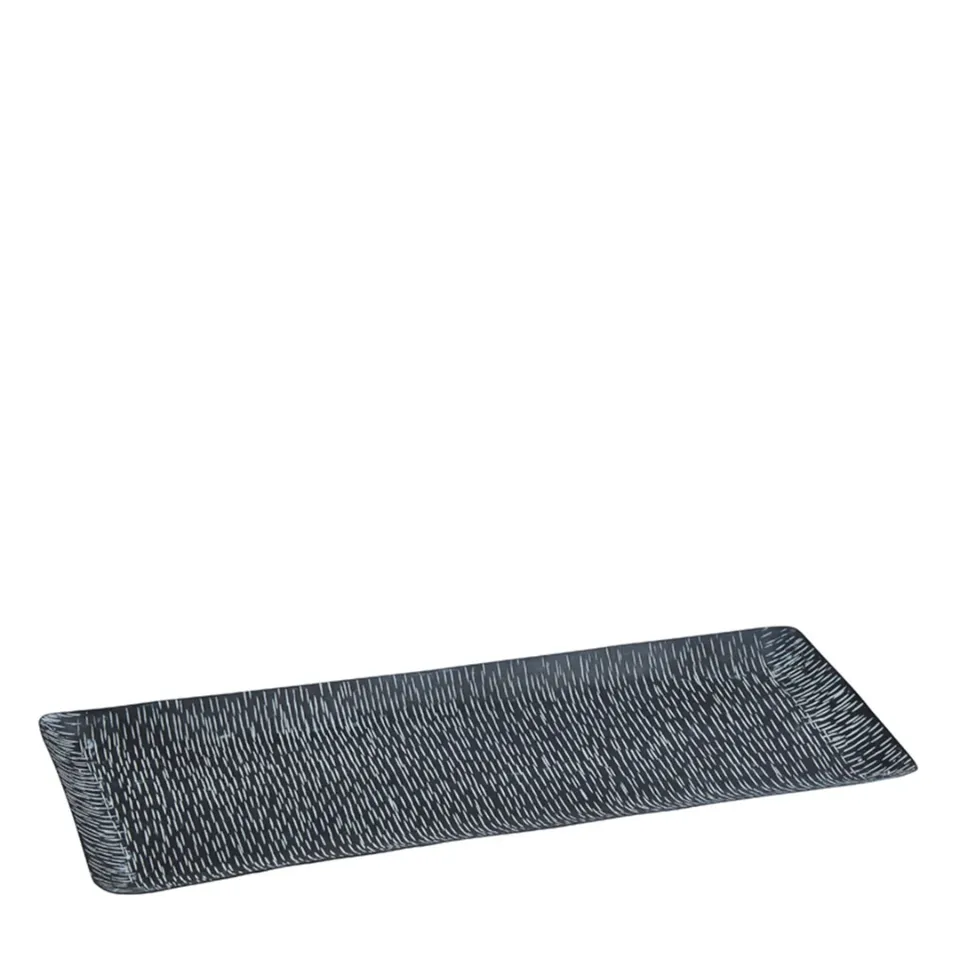 Sia Home Code 48 cm plateau décoratif noir fer