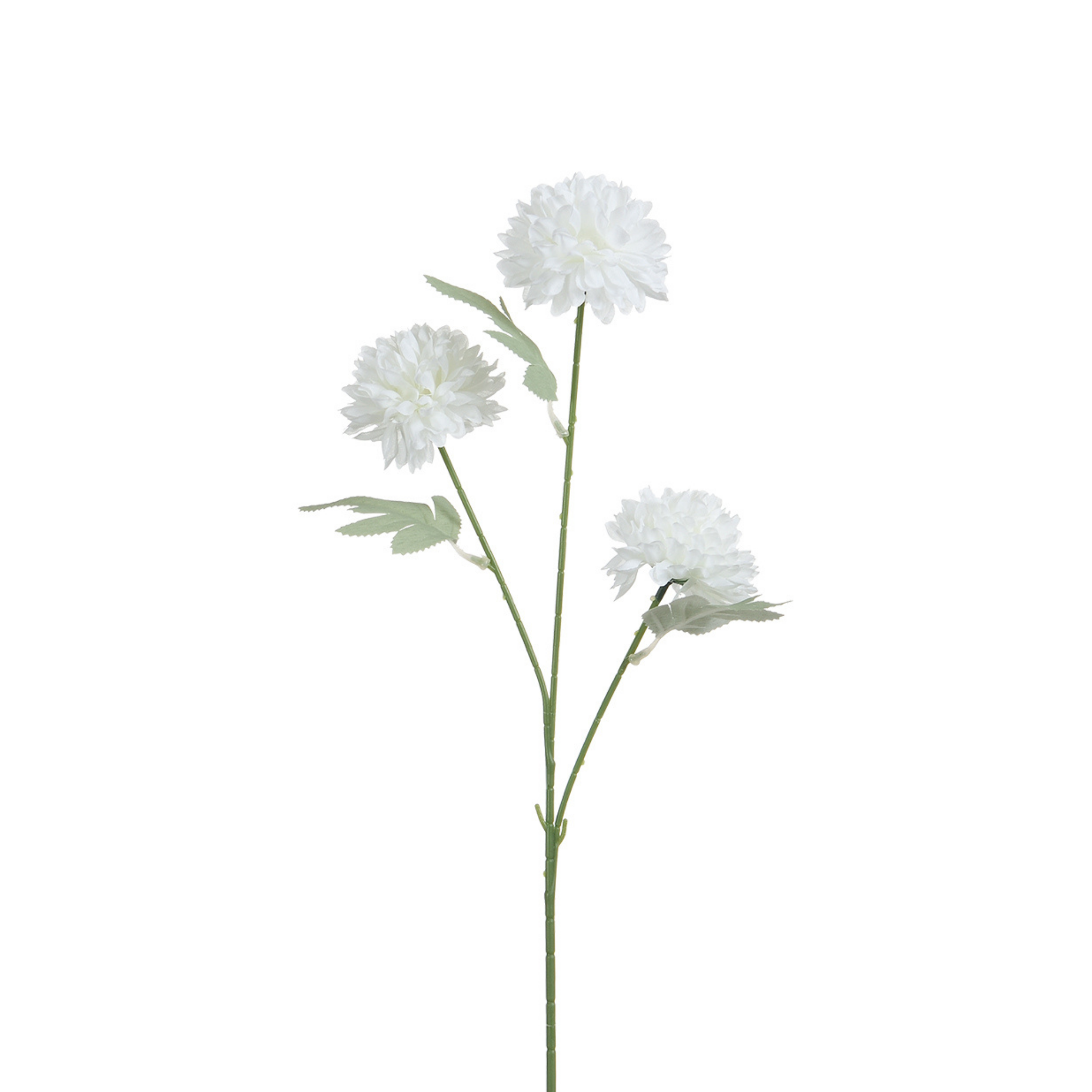 Sia Home Tiges chrysanthème artificiel blanc 63 cm